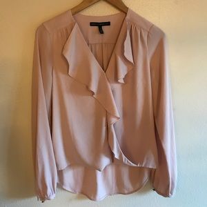 White House Black Market Blush Pink Blouse
